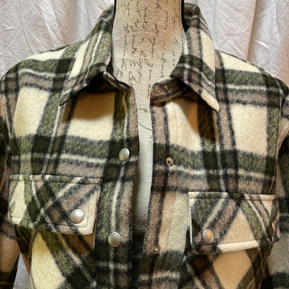Blank NYC Plaid Wool Blend Shacket - Picture 2 of 11